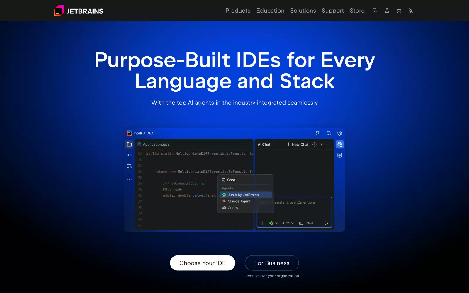 JetBrains 网站预览