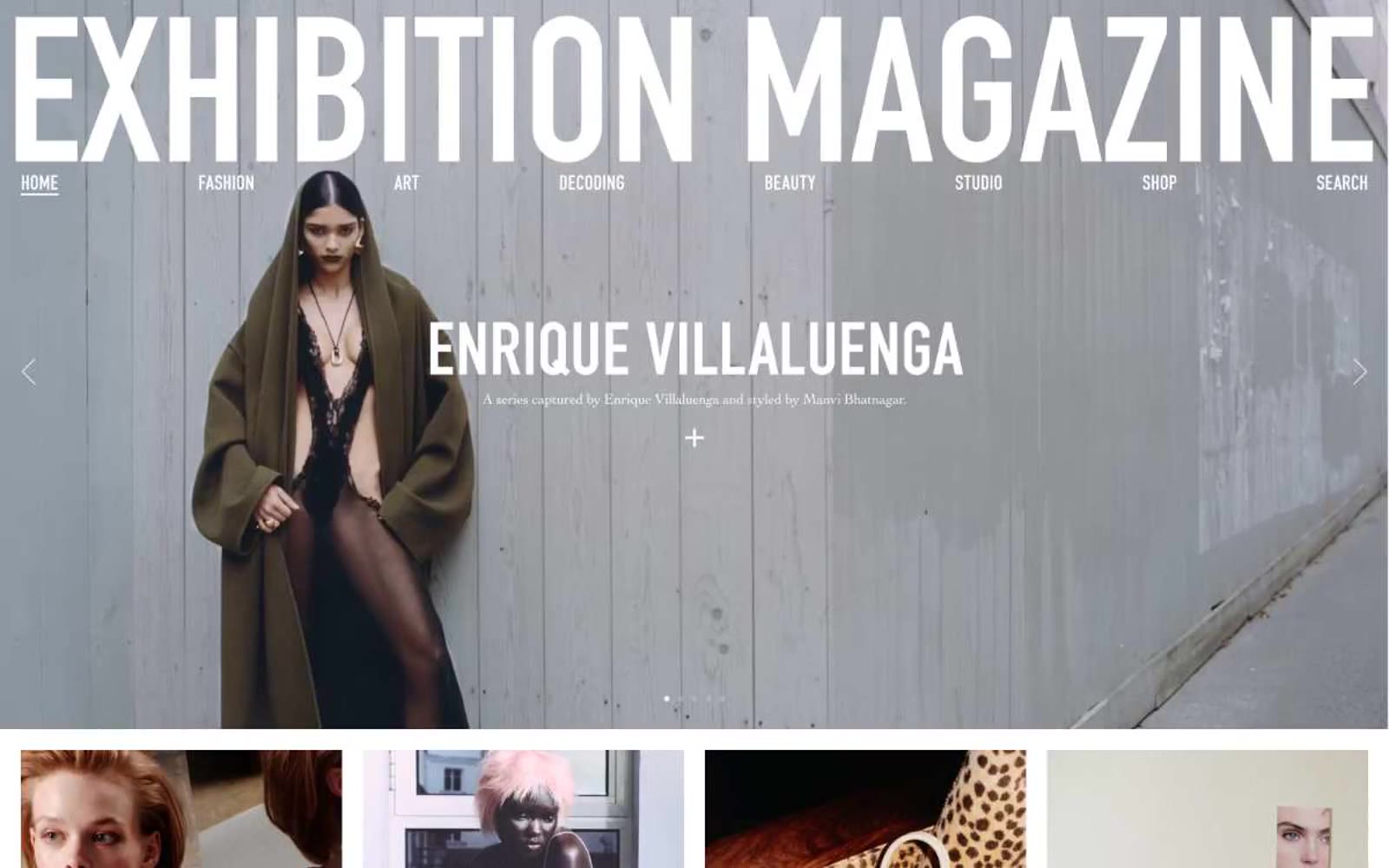 Exhibition Magazine 网站预览