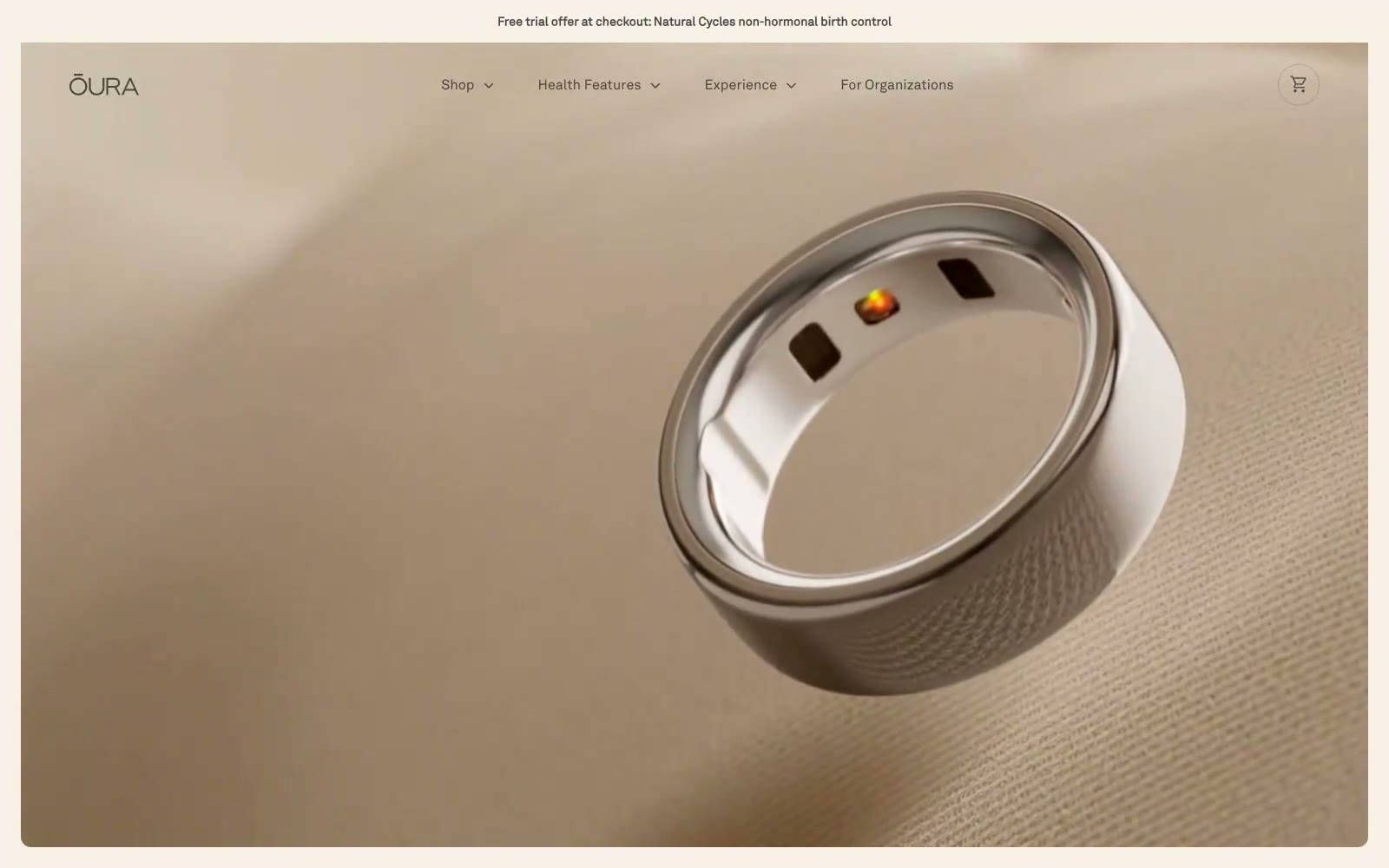 Oura Ring 网站预览
