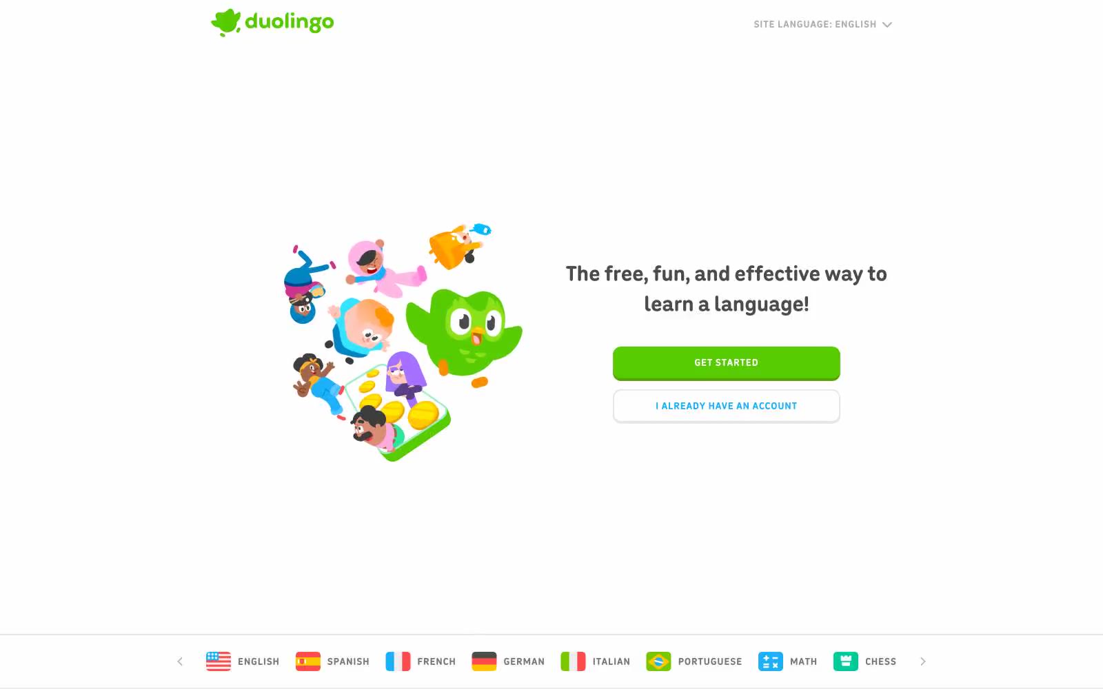 Duolingo 网站预览