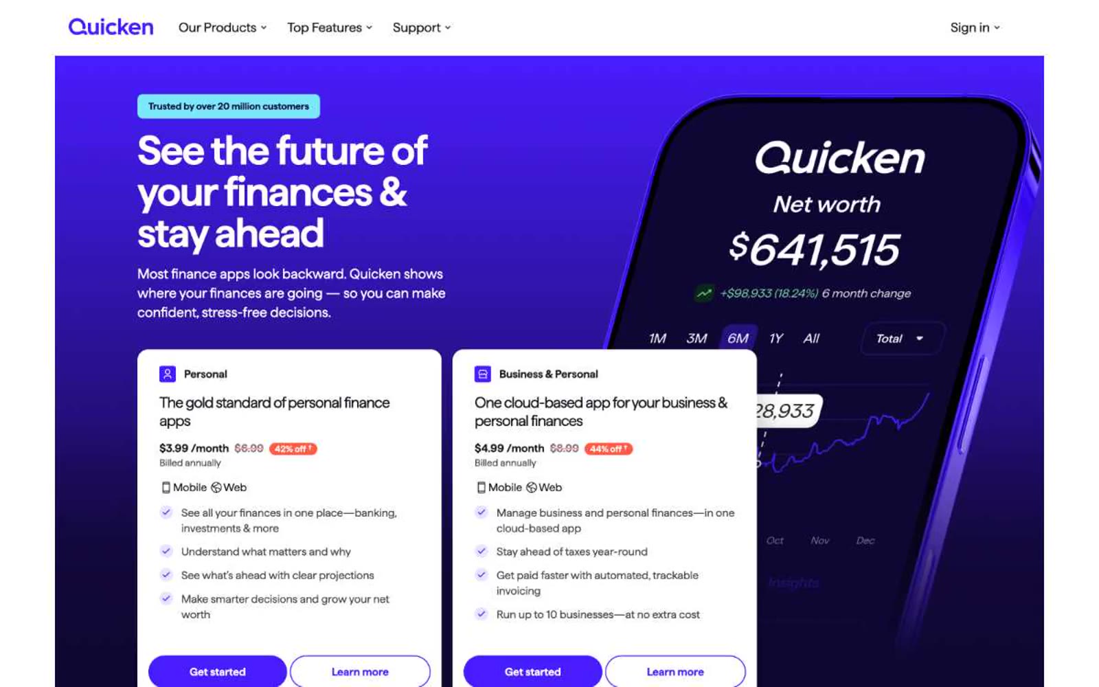 Quicken 网站预览