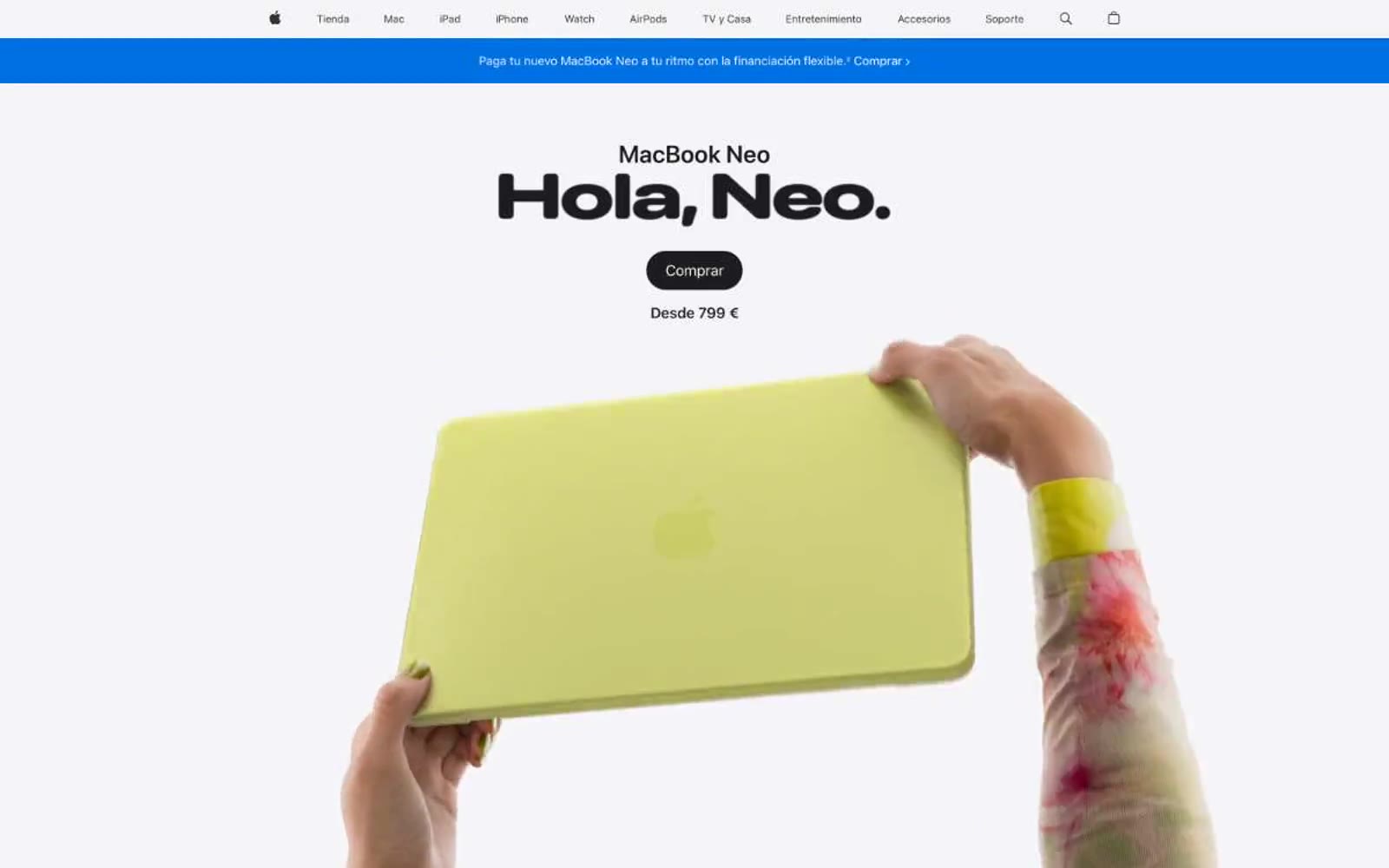Apple (España) 网站预览