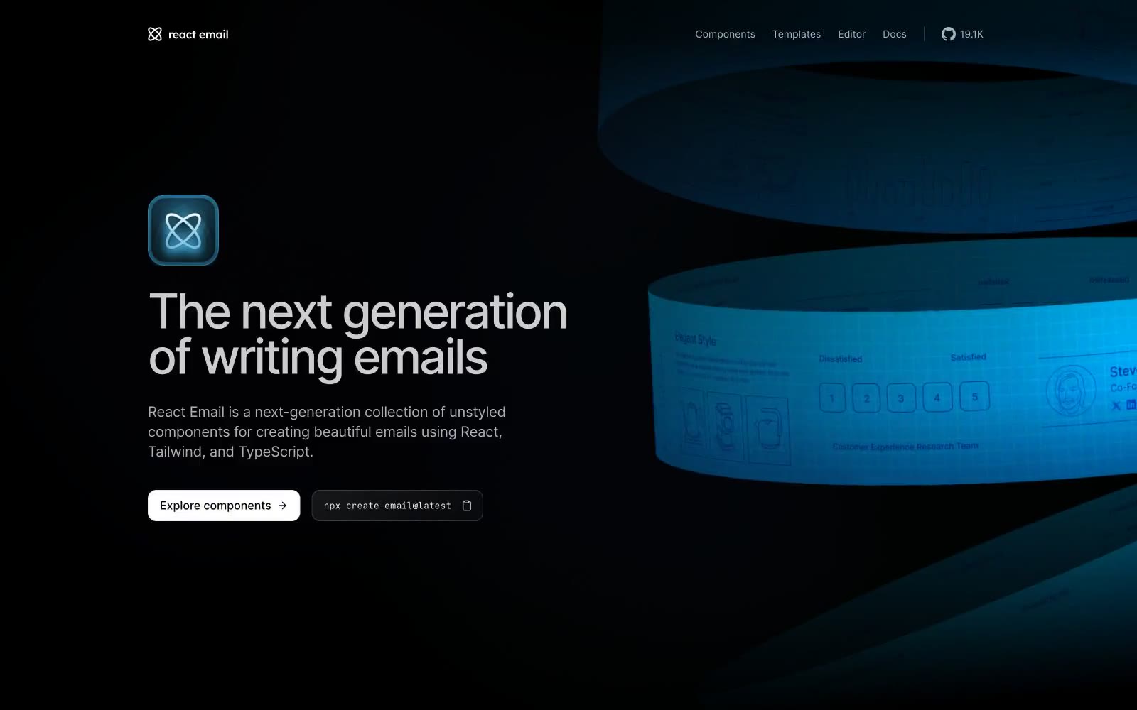 React Email 网站预览