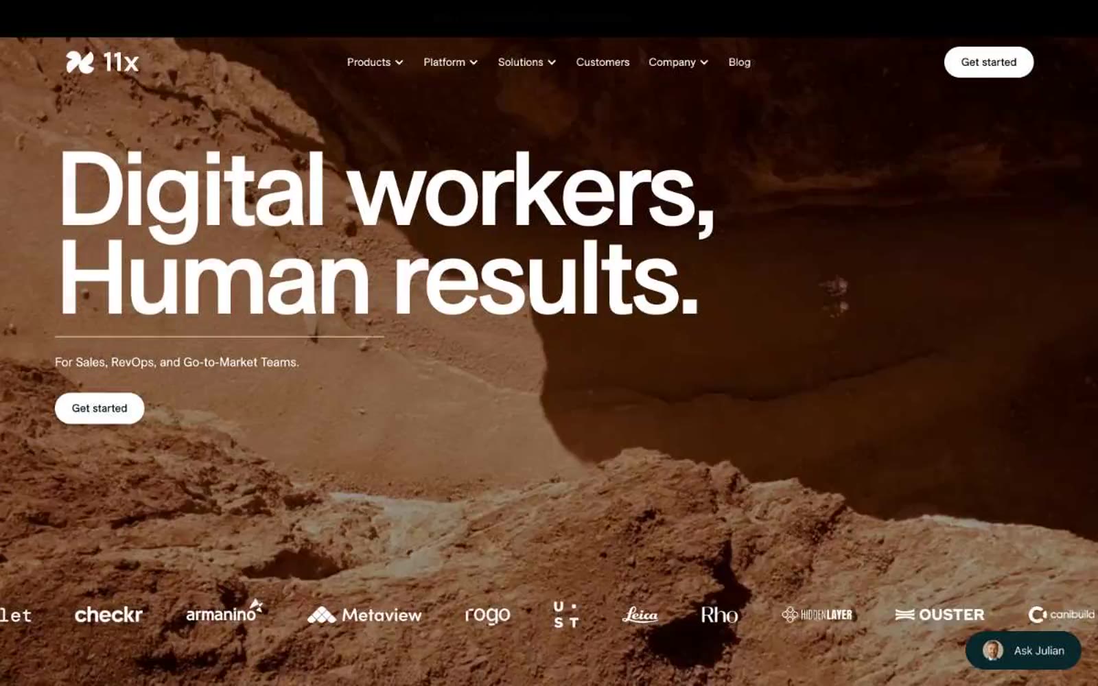 11x– Digital workers 网站预览