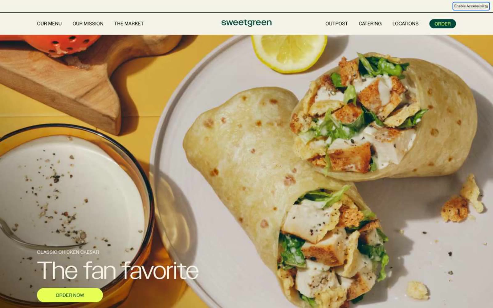 sweetgreen 网站预览
