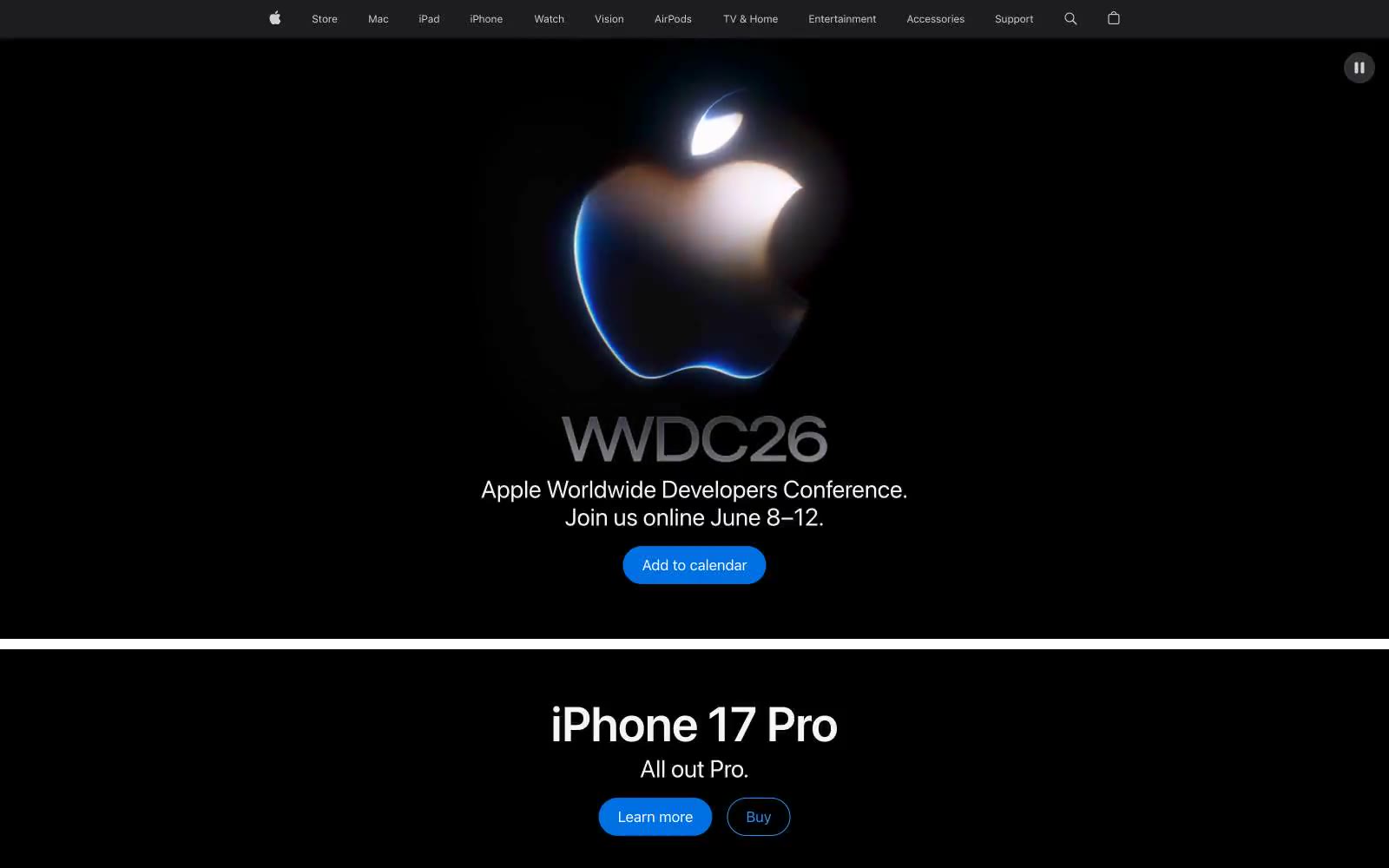 Apple 网站预览
