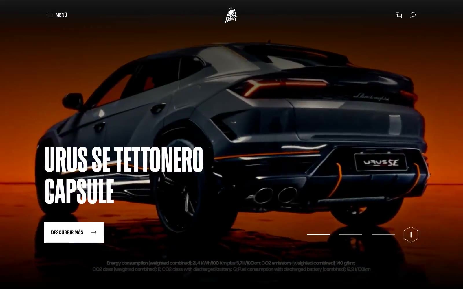Lamborghini.com 网站预览