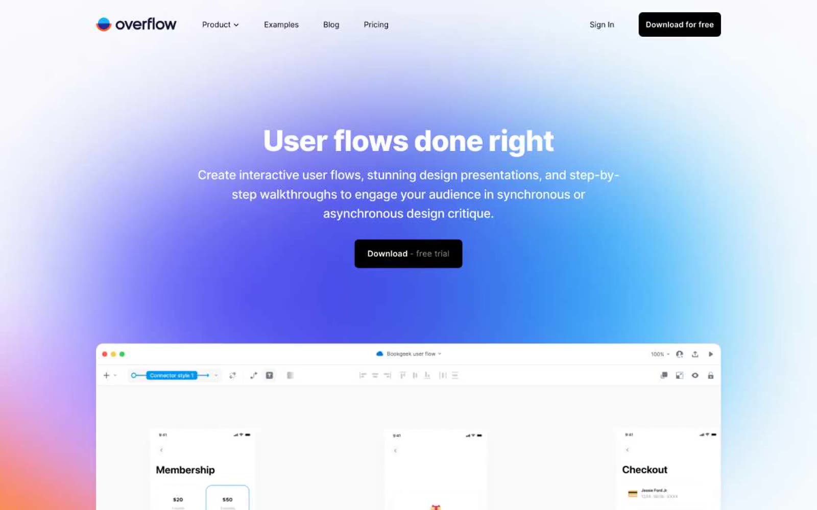 Overflow 网站预览