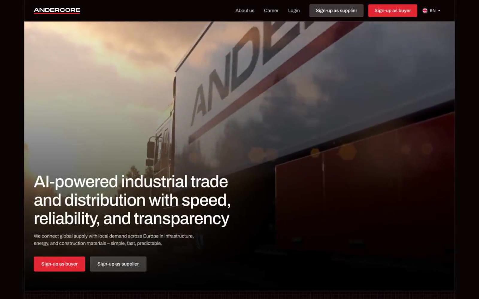 Andercore 网站预览