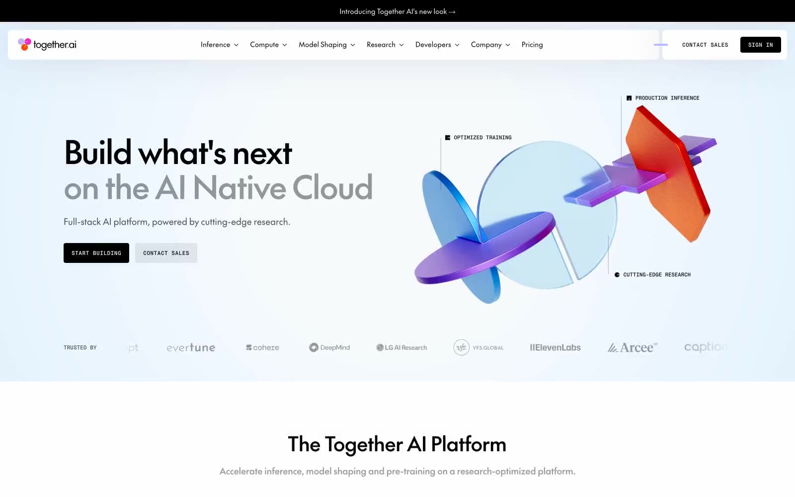 Together AI 网站预览